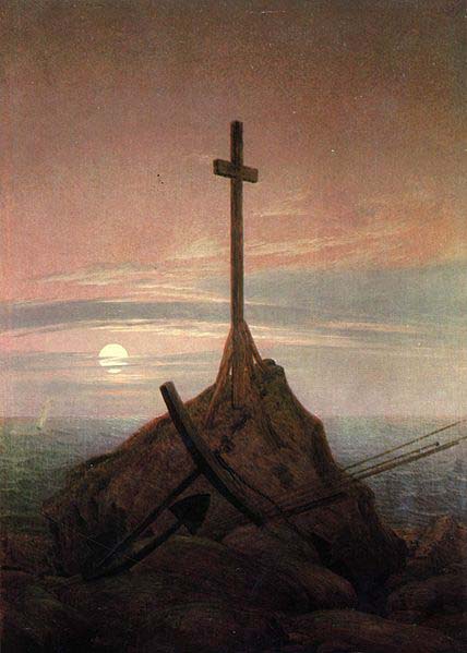 Caspar David Friedrich The Cross Beside The Baltic